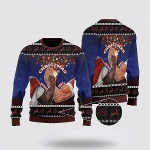 Santa And Jesus Christmas Ugly Christmas Sweater&hellip;