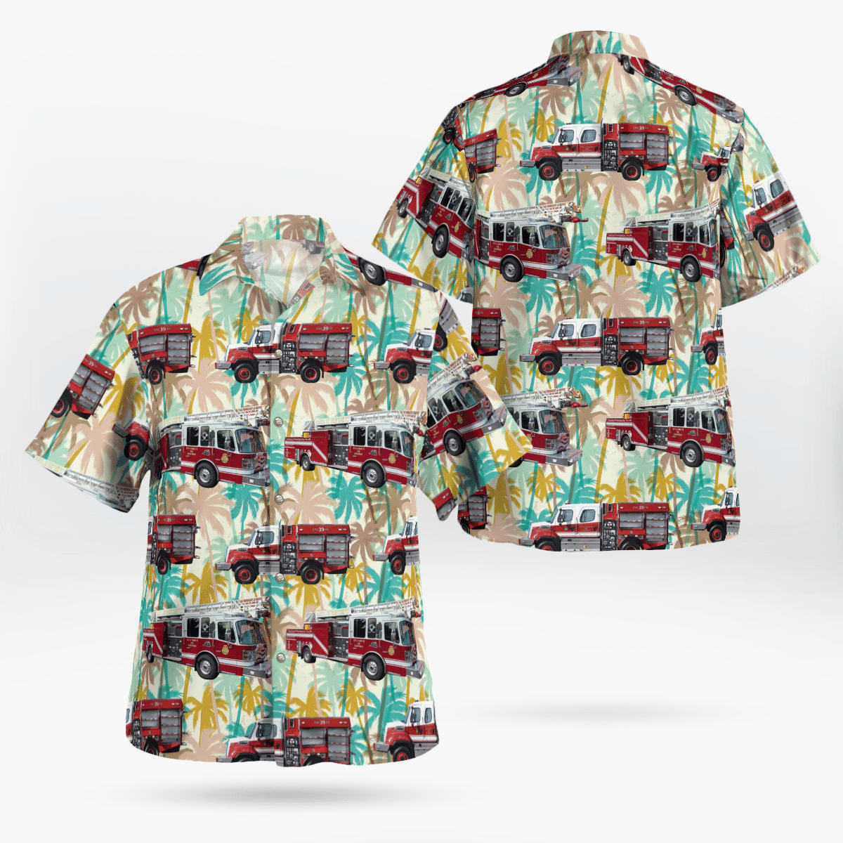 Santa Fe Fire Department, New Mexico Fleet Hawaiian Shirt – Gifts For Firefighters In Santa Fe, NM