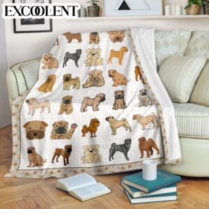 Shar Pei Fleece Throw Blanket – Pendleton&hellip;