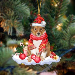 Shetland Sheepdog Better Christmas Hanging Christmas Plastic&hellip;
