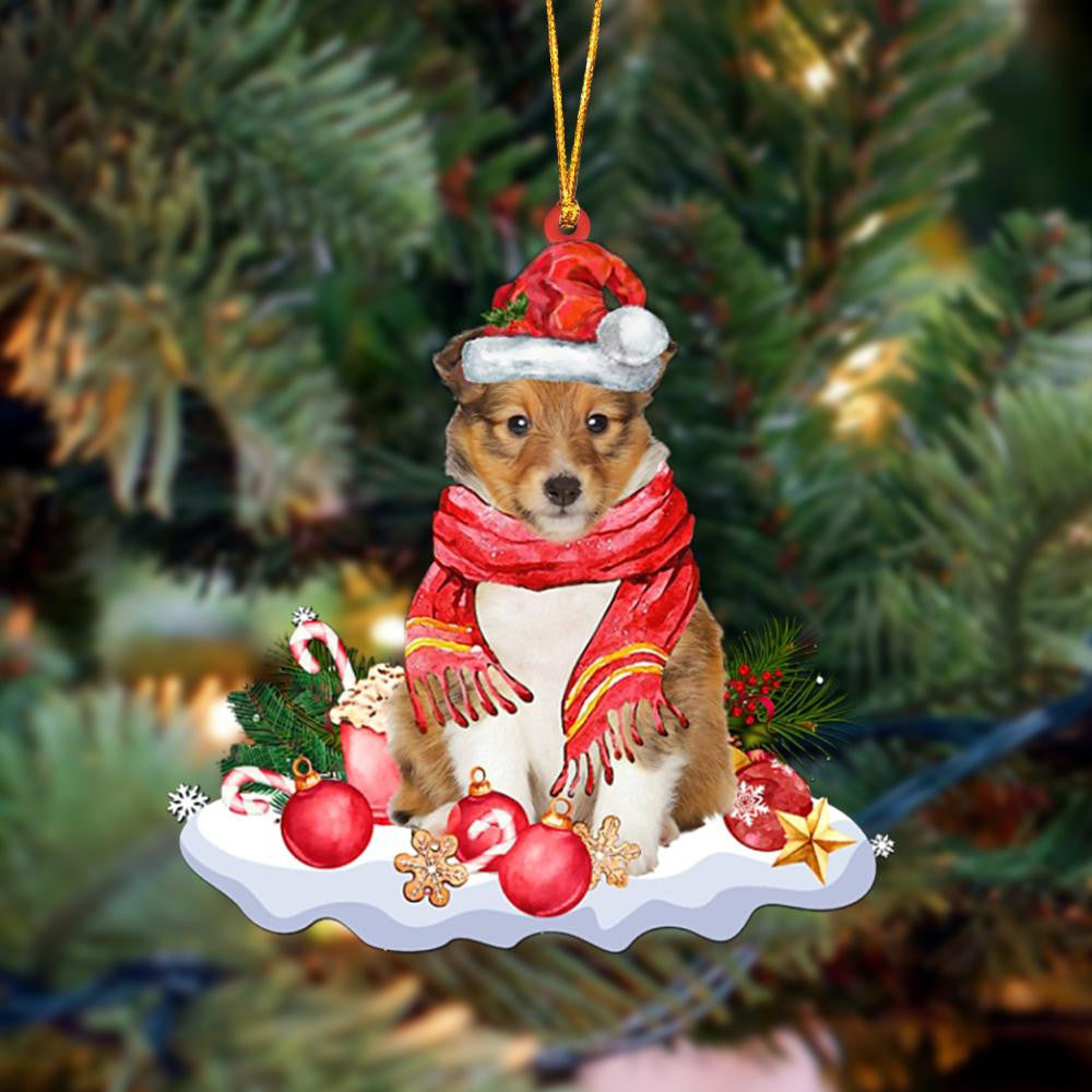 Shetland Sheepdog Better Christmas Hanging Christmas Plastic Hanging Ornament Xmas Decoration