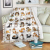 Samoyed Face  Fleece Throw Blanket – Pendleton Sherpa Fleece Blanket – Gifts For Dog Lover