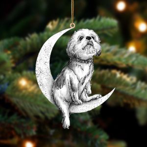 Shih Tzu-Sit On The Moon-Two Sided Christmas&hellip;