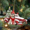 Shih Tzu Christmas Tree&Dog Hanging Christmas Plastic Hanging Ornament Dog Memorial Gift