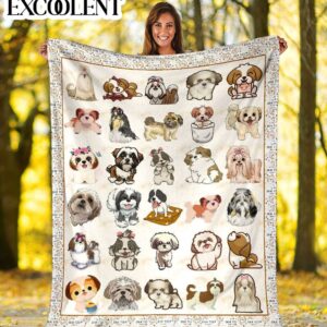 Shih Tzu Fleece Throw Blanket – Pendleton&hellip;