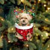 Shih Tzu In Snow Pocket Christmas Ornament – Flat Acrylic Dog Ornament – Funny Ornament