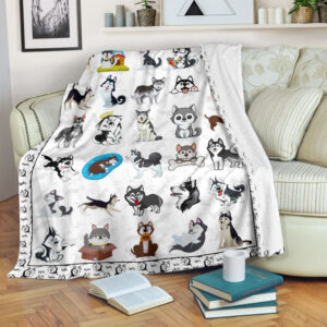 Siberian Husky Fleece Throw Blanket – Pendleton&hellip;