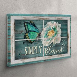 Simply Blessed Canvas Wall Art – Butterfly&hellip;