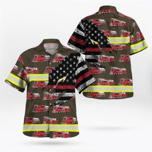 Somerville, NJ, Somerville Fire Department Hawaiian Shirt&hellip;