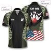 Us Flag Smoke Bowling Personalized Names And Team Jersey Shirt – Gift For Bowling Enthusiasts