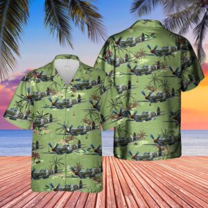Supermarine Spitfire Mk.Ix Hawaiian Shirt – Beachwear&hellip;