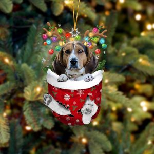 Treeing Walker Coonhound In Snow Pocket Christmas&hellip;