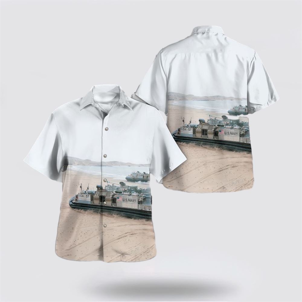 US Navy Landing Craft Air Cushion Hawaiian Shirt – Beachwear Gift For Military Personnel US Navy Landing Craft Air Cushion Hawaiian Shirt – Beachwear Gift For Military Personnel