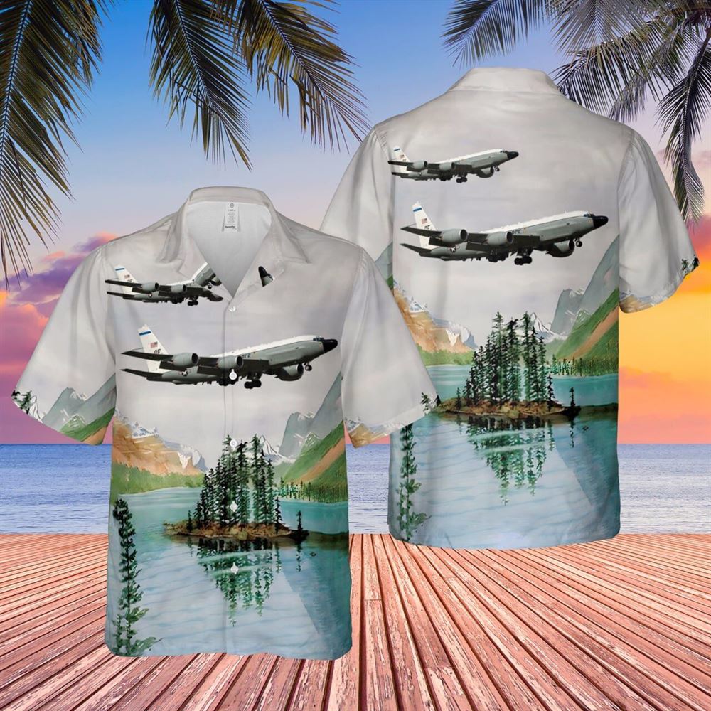 US Air Force Boeing RC-135V Rivet Joint (739-445B) 63-9792 Hawaiian Shirt – Gift For Military Personnel