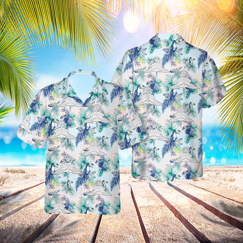 US Air Force Military Freefall Parachutist Badge Master Hawaiian Shirt – Mens Hawaiian Shirt – US Air Force Gifts