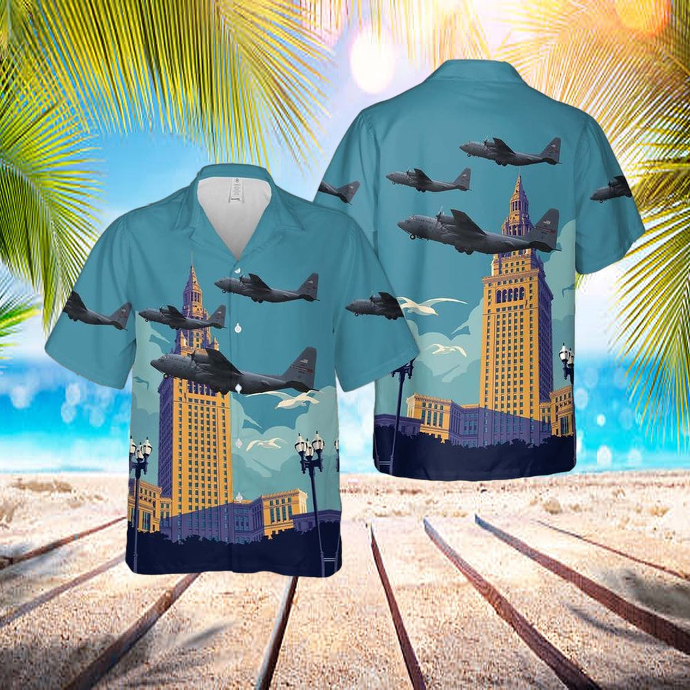US Air Force Ohio Air National Guard 164th Airlift Squadron, 179th Airlift Wing C-130H Hawaiian Shirt – Mens Hawaiian Shirt – US Air Force Gifts US Air Force Ohio Air National Guard 164th Airlift Squadron, 179th Airlift Wing C-130H Hawaiian Shirt – Mens Hawaiian Shirt – US Air Force Gifts