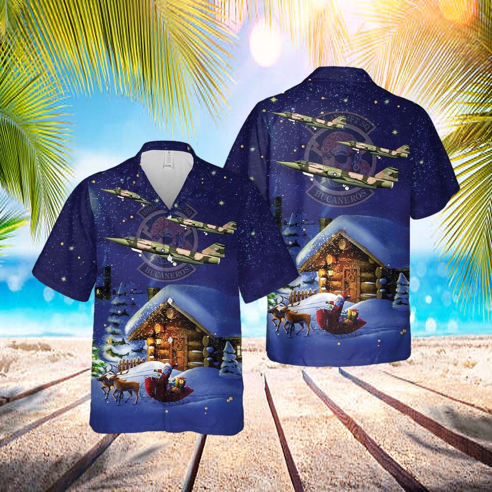 US Air Force Puerto Rico Air National Guard Lockheed F-104C Starfighter 198th TFS Christmas Hawaiian Shirt – Mens Hawaiian Shirt – US Air Force Gifts US Air Force Puerto Rico Air National Guard Lockheed F-104C Starfighter 198th TFS Christmas Hawaiian Shirt – Mens Hawaiian Shirt – US Air Force Gifts