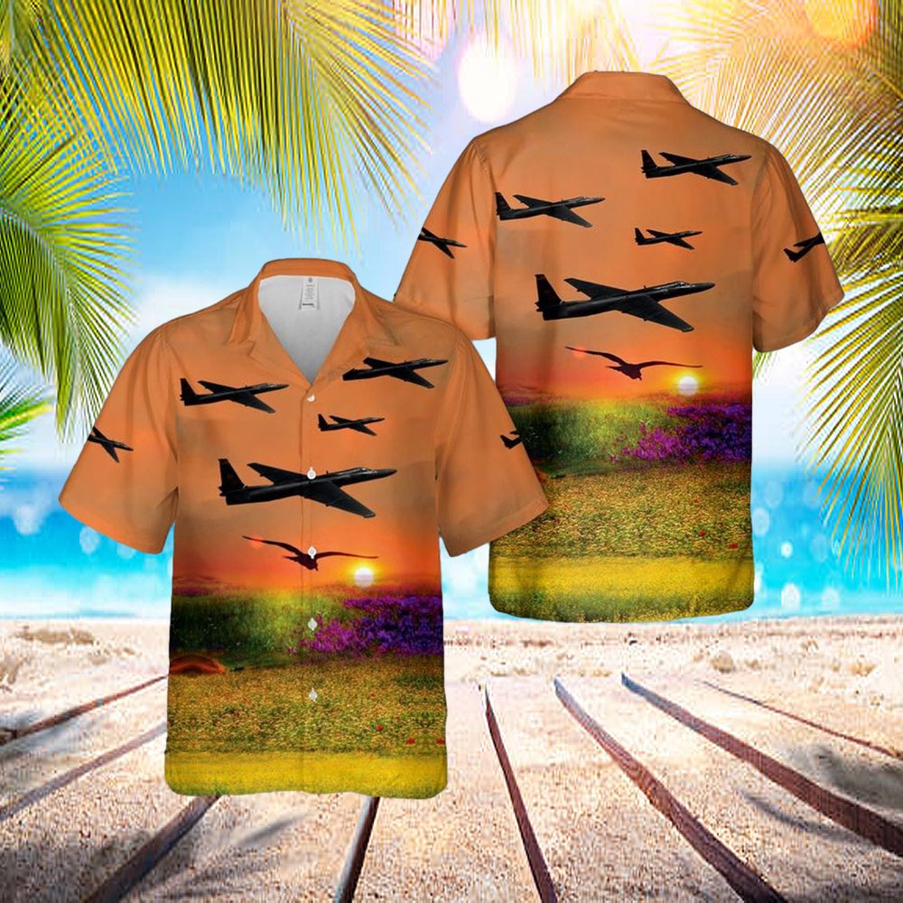 US Air Force U-2 Dragon Lady 80-1080 the 9th Reconnaissance Wing Hawaiian Shirt – Mens Hawaiian Shirt – US Air Force Gifts