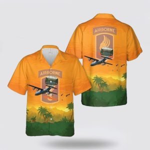 US Army 173rd Airborne Brigade Hawaiian Shirt&hellip;