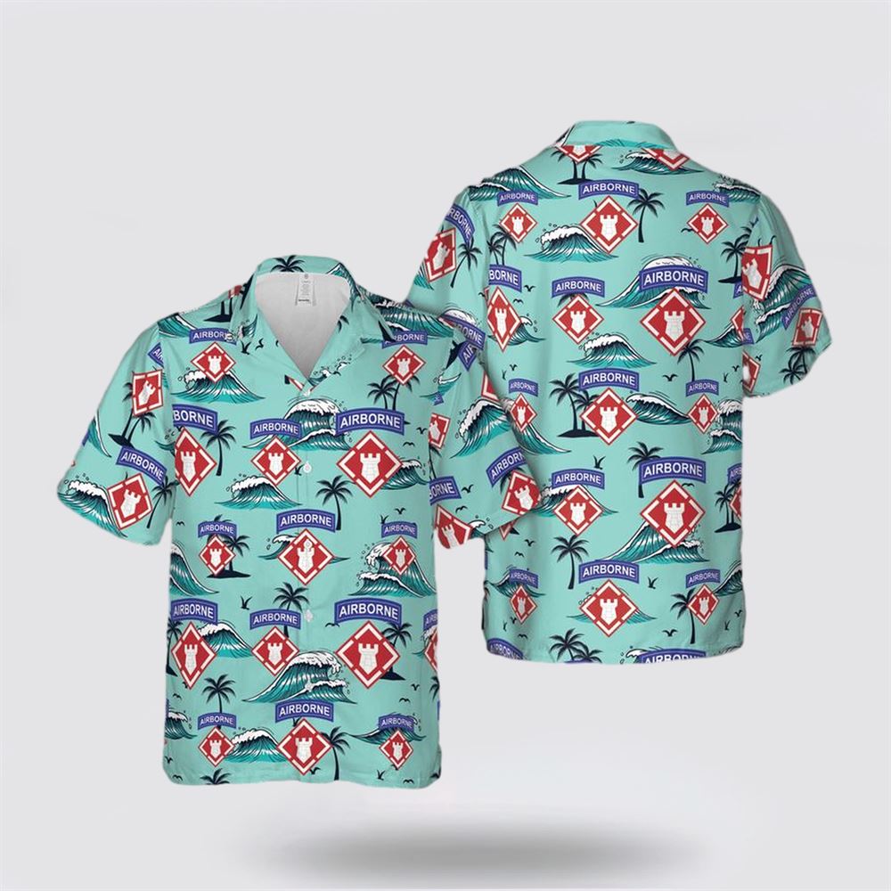 US Army 20th Engineer Brigade Airborne Hawaiian Shirt – Beachwear Gift For Military Personnel