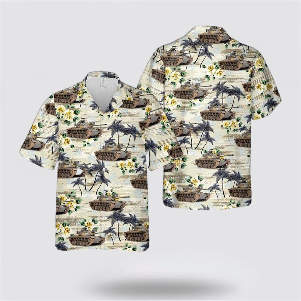 US Army M48A1 Patton Vietnam war Hawaiian Shirt – Gift For Military Personnel