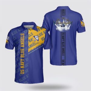 US Navy Blue Angels AOP Polo Shirt&hellip;