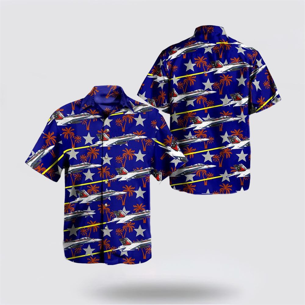 US Navy Boeing FA-18E Super Hornet of VFA-81 Sunliners Hawaiian Shirt – Beach Clothes Gifts For Military Personnel
