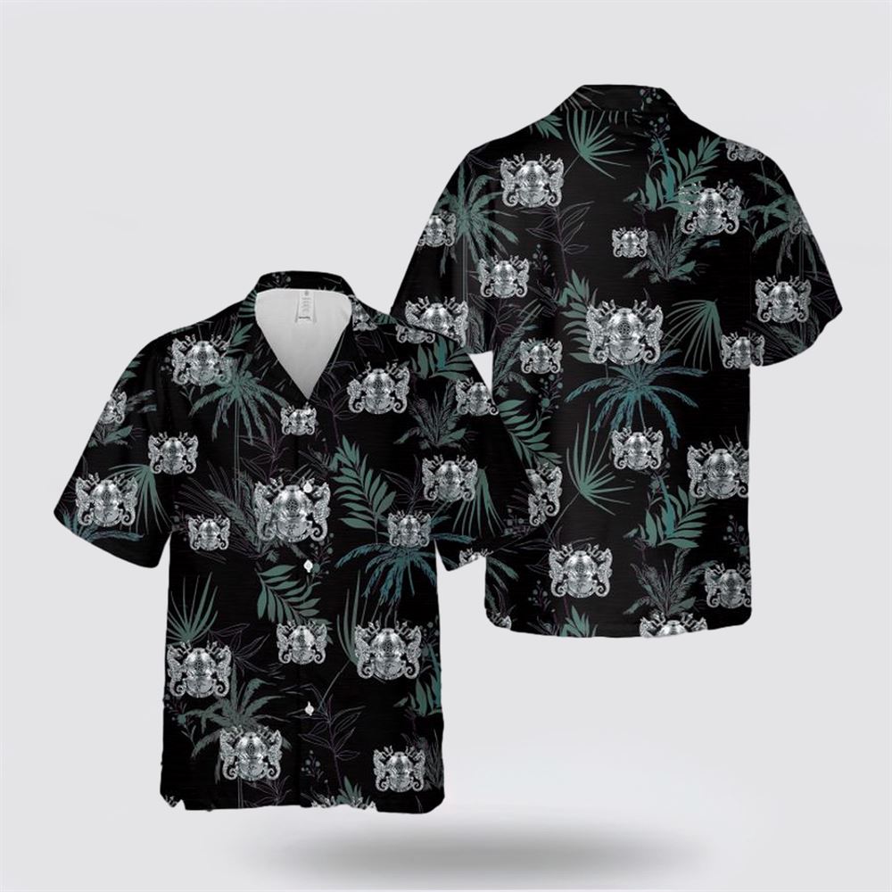 US Navy Diving Medical Technician Insignia Hawaiian Shirt – Beach Clothes For Military Personnel
