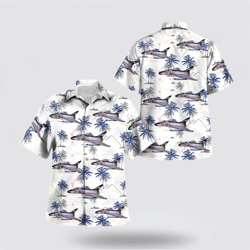 US Navy Douglas F4D-1 Skyray Hawaiian Shir – Hawaiian Shirt Gifts For Navy Soldiers