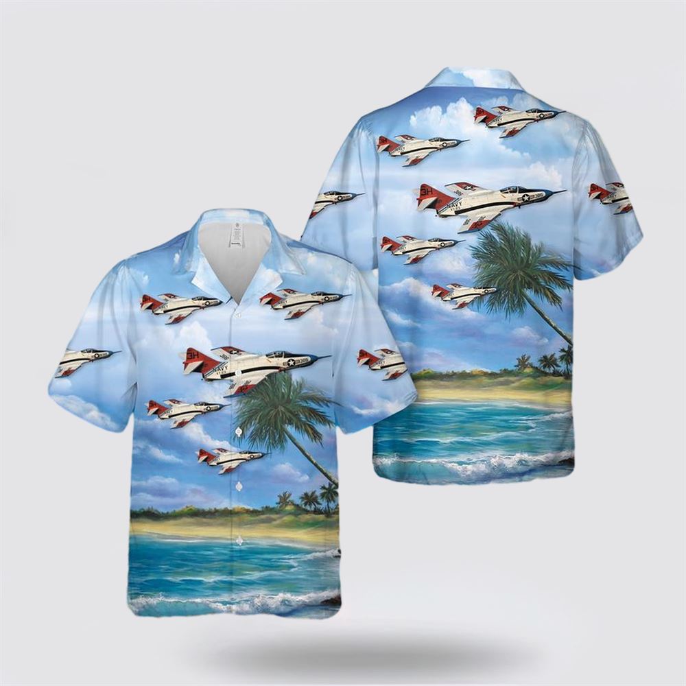 US Navy Grumman F-9 Cougar Hawaiian Shirt – Gift For Military Personnel