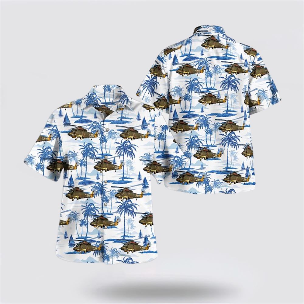 US Navy Kaman SH-2 Seasprite Hawaiian Shirt – Gift For Military Personnel