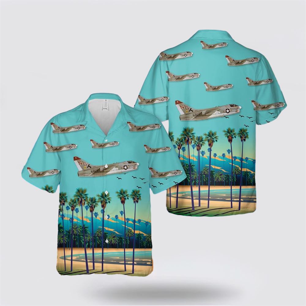 US Navy LTV A-7E Corsair II Of VA-147 Argonauts Hawaiian Shirt – Gifts For Navy Soldiers