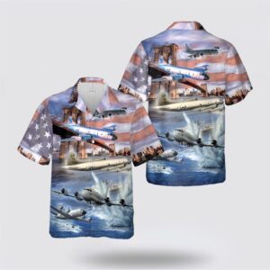 US Navy Lockheed P-3 Orion Hawaiian Shirt&hellip;
