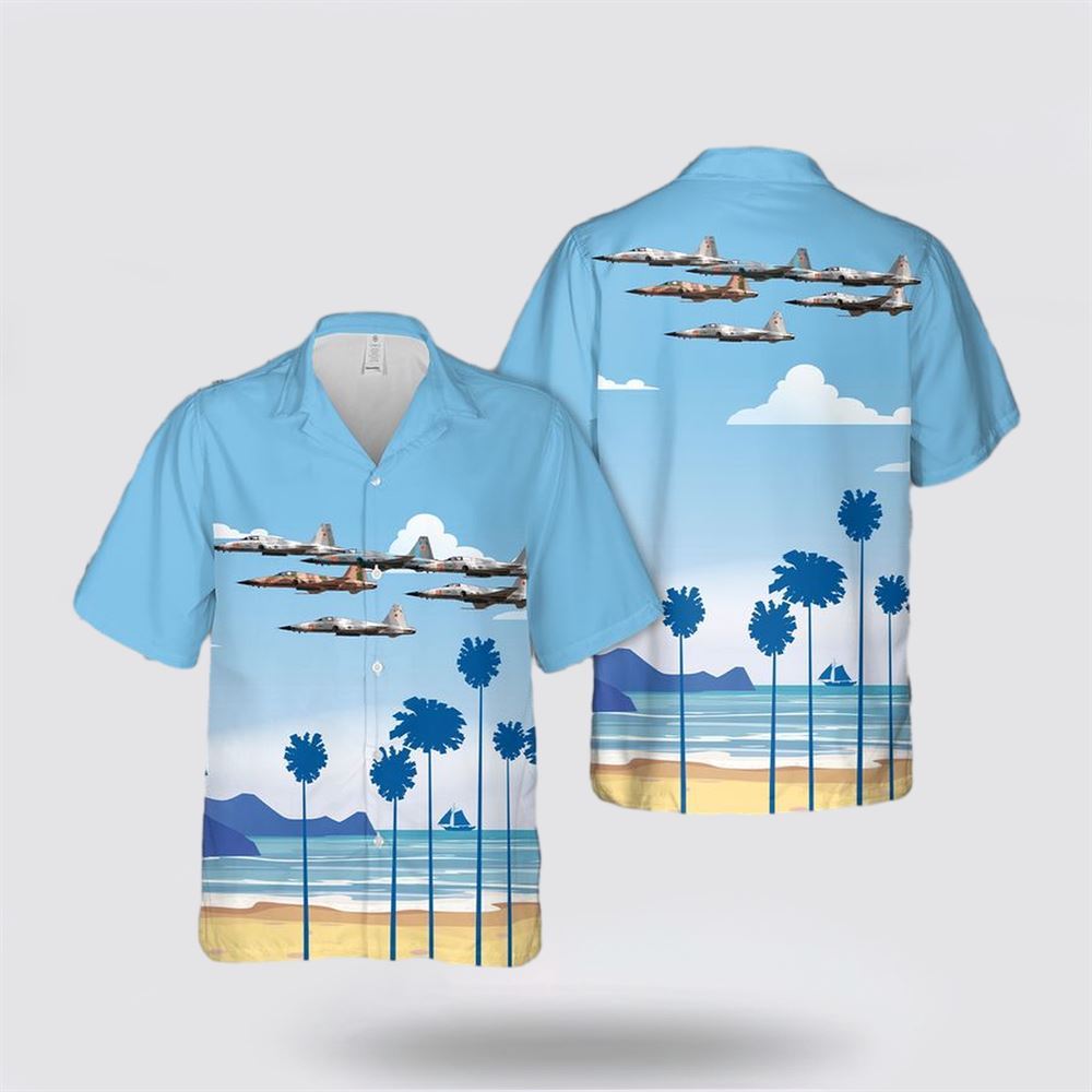 US Navy Northrop F-5N Tiger II Hawaiian Shirt – Gifts For Navy Soldiers