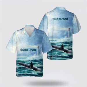 US Navy USS Florida (SSGN-728) Hawaiian Shirt-&hellip;