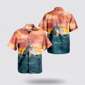 US Navy USS Jackson (LCS-6) Hawaiian Shirt&hellip;