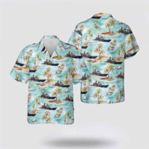 US Navy USS Ticonderoga (CG-47) Hawaiian Shirt&hellip;