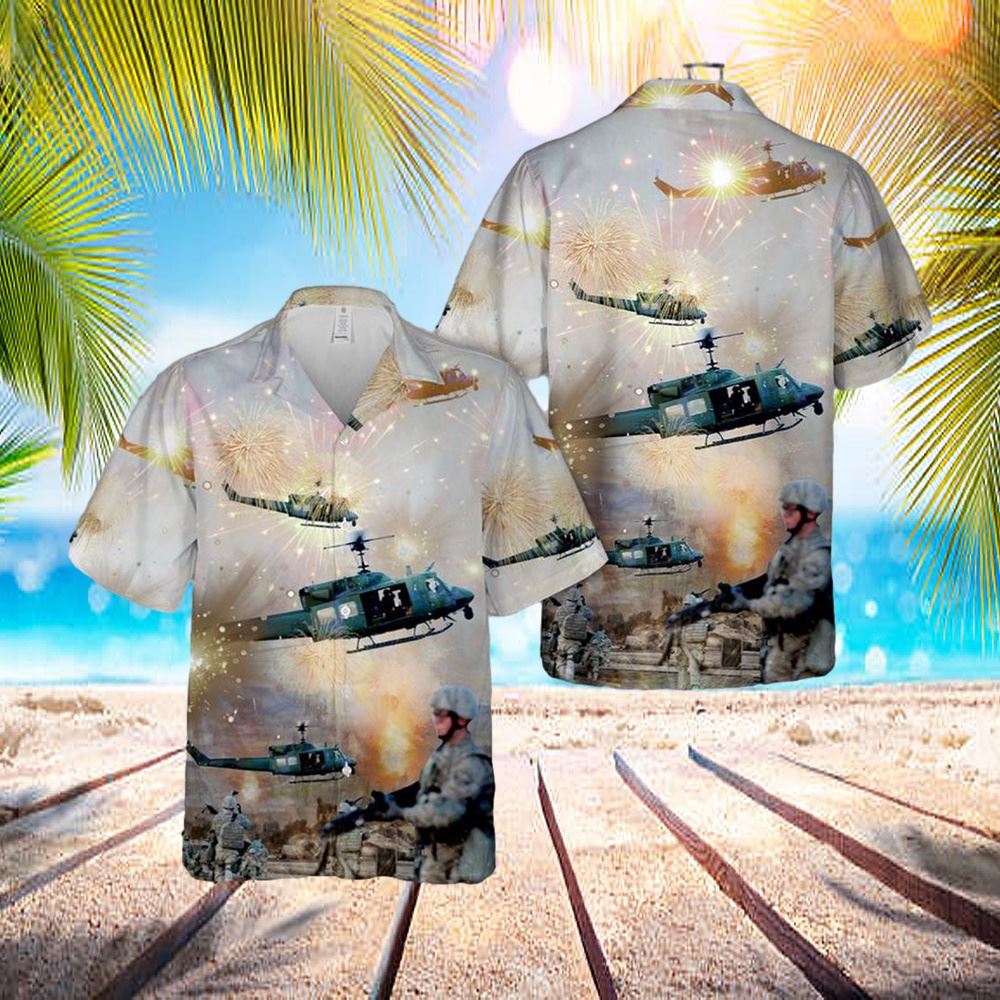 Us Air Force 37th Helicopter Squadron Uh-1n Hawaiian Shirt – Hawaiian Outfit For Men – Gift For Young Adult