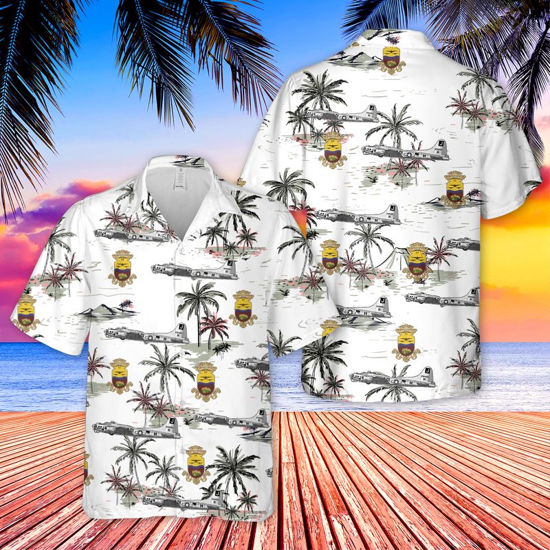 Us Air Force 390th Bombardment Group (H) Boeing B-17 Flying Fortress I’ll Be Around Hawaiian Shirt – Mens Hawaiian Shirt – US Air Force Gifts