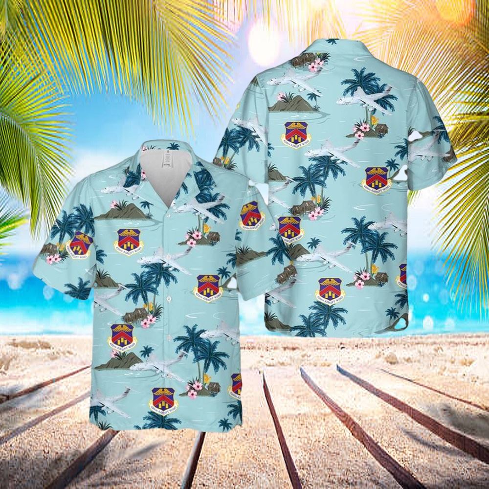 Us Air Force 439th Airlift Wing, Lockheed Martin C-5m Super Galaxy Hawaiian Shirt – Hawaiian Outfit For Men