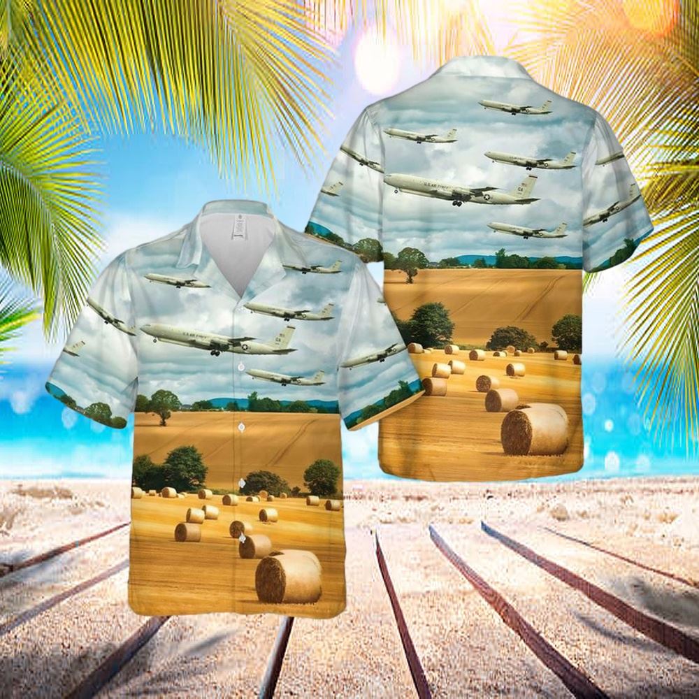 Us Air Force 461st Air Control Wing E8c J-Stars Hawaiian Shirt – Hawaiian Outfit For Men – Gift For Young Adult