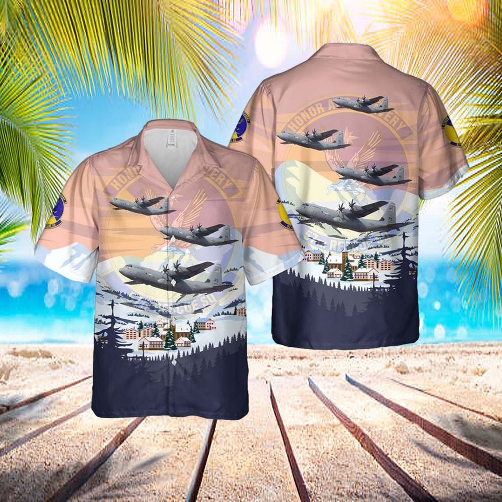Us Air Force 57th Rescue Squadron (57 Rqs) Lockheed Hc-130 Hercules Hawaiian Shirt – Hawaiian Outfit For Men