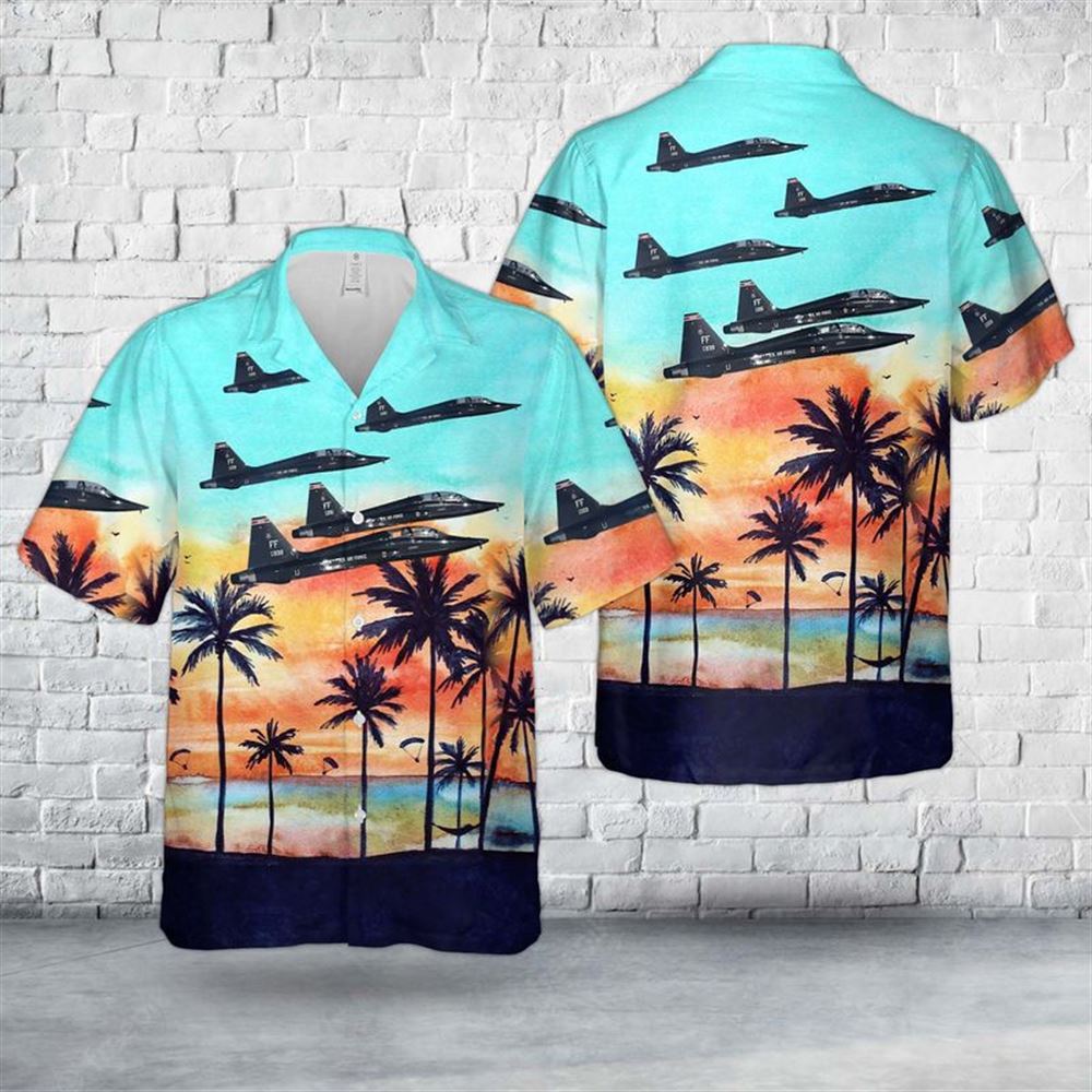 Us Air Force 71st Fighter Training Squadron Northrop T-38 Hawaiian Shirt – Hawaiian Outfit For Men