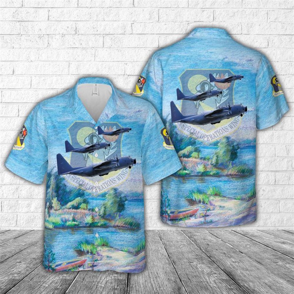 Us Air Force 919th Special Operations Wing Mc-130e Combat Talon I Hawaiian Shirt – Hawaiian Outfit For Men