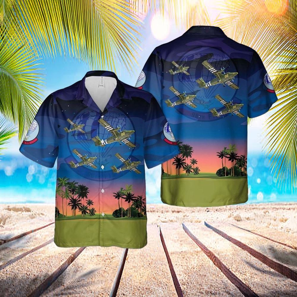 Us Air Force 98th Flying Training Squadron Uv-18b Twin Otter Hawaiian Shirt – Hawaiian Outfit For Men
