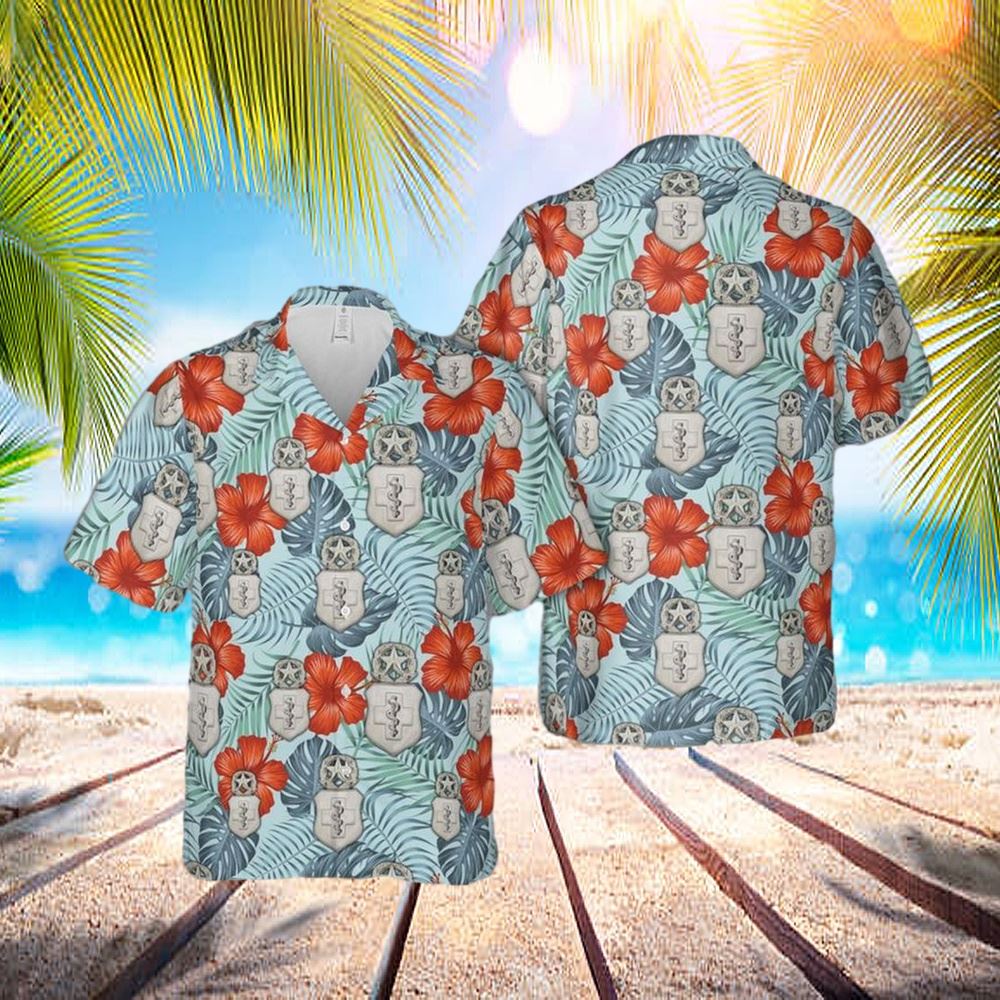 Us Air Force Basic Medical Technician Badge Master Hawaiian Shirt – Hawaiian Outfit For Men – Gift For Young Adult