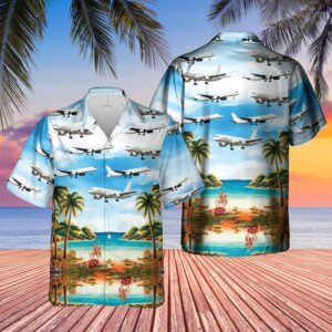 Us Air Force Boeing C-32b Hawaiian Shirt&hellip;