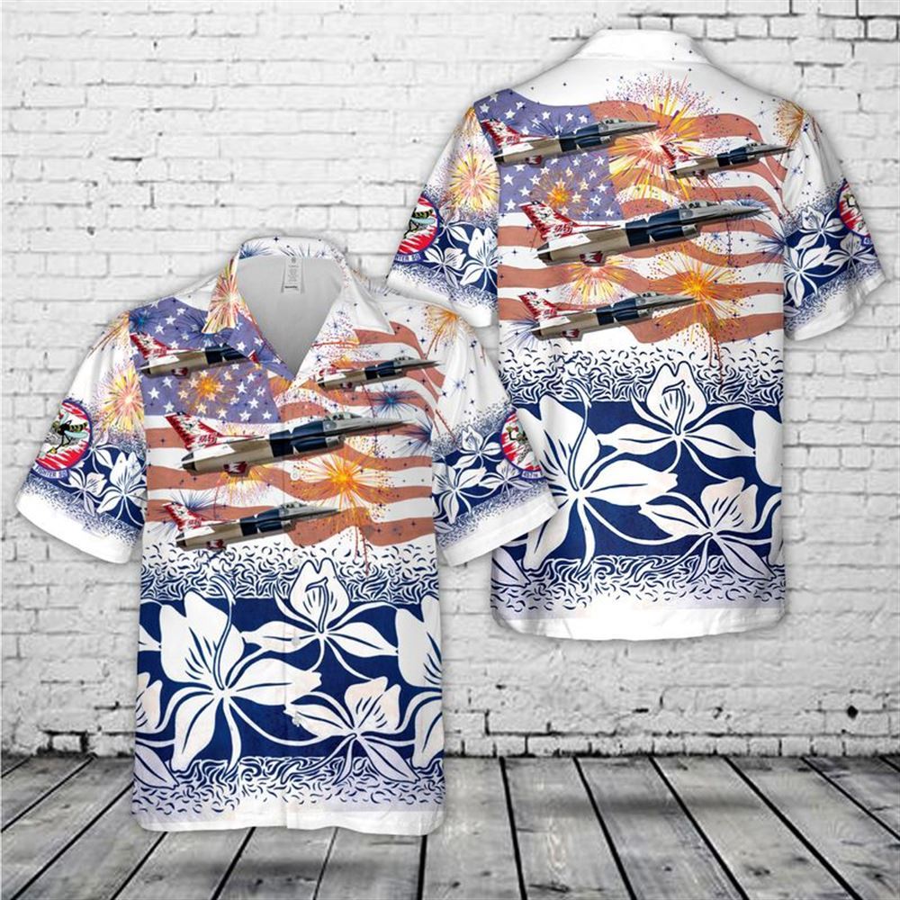 Us Air Force F-16 Fighting Falcon 457th Fighter Squadron, 4th Of July Hawaiian Shirt – Hawaiian Outfit For Men