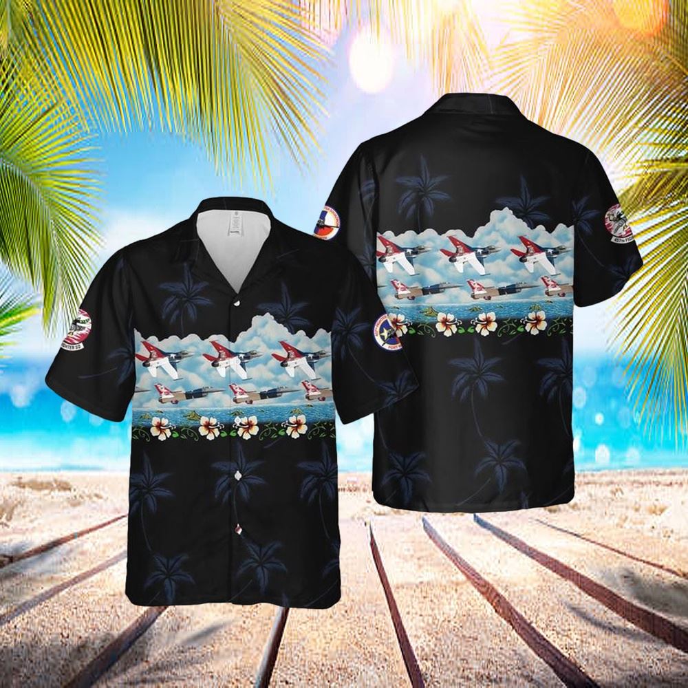 Us Air Force F-16 Fighting Falcon 457th Fighter Squadron Hawaiian Shirt – Hawaiian Outfit For Men