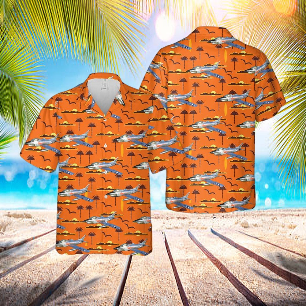 Us Air Force Fiat G-91 Fu-863 ‘Dennis The Menace’ Hawaiian Shirt – Beachwear For Men – Best Hawaiian Shirts